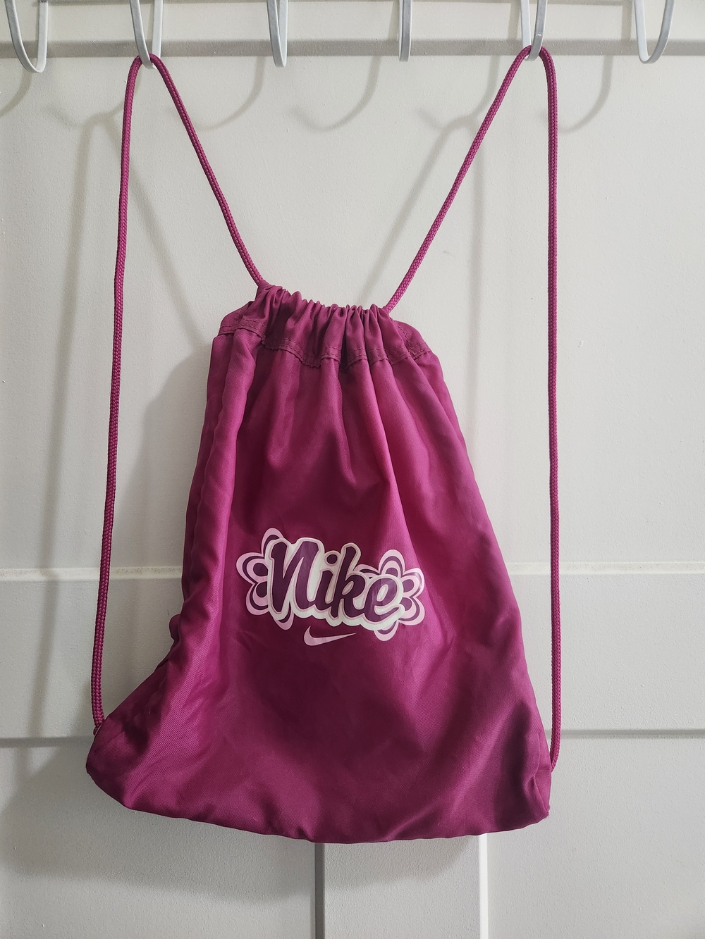 Nike Pink Drawstring Bag